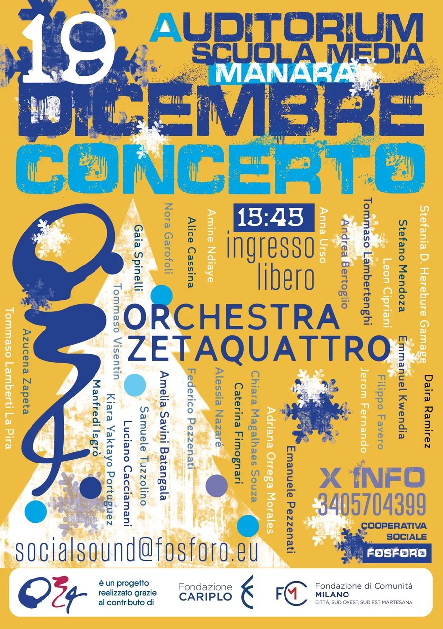 Concerto Z4 Manara Fosforo Dicembre 2025