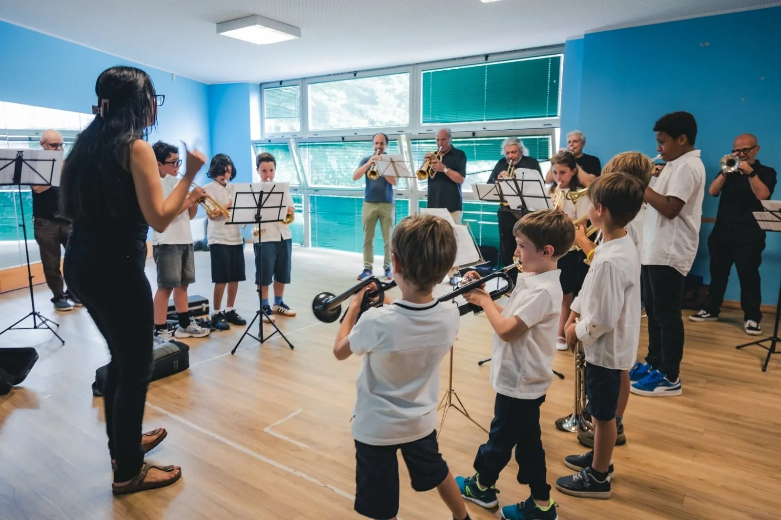 Maria Valencia ensemble rehearsal